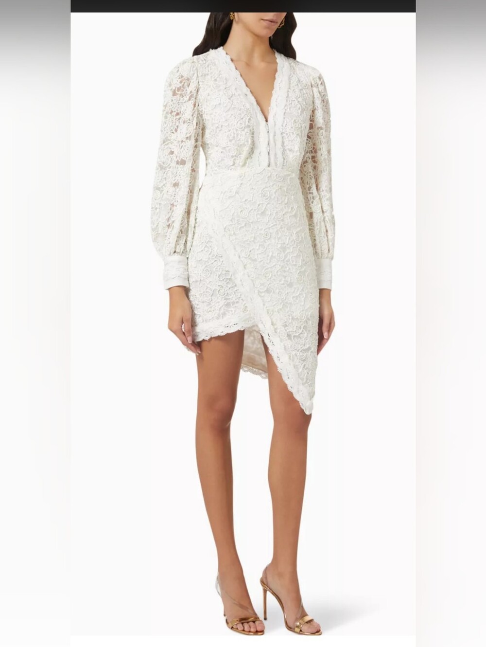 Elliatt Rothko Ivory Lace Mini Dress XS Long Sleeve Bridal Wedding Cocktail NWT